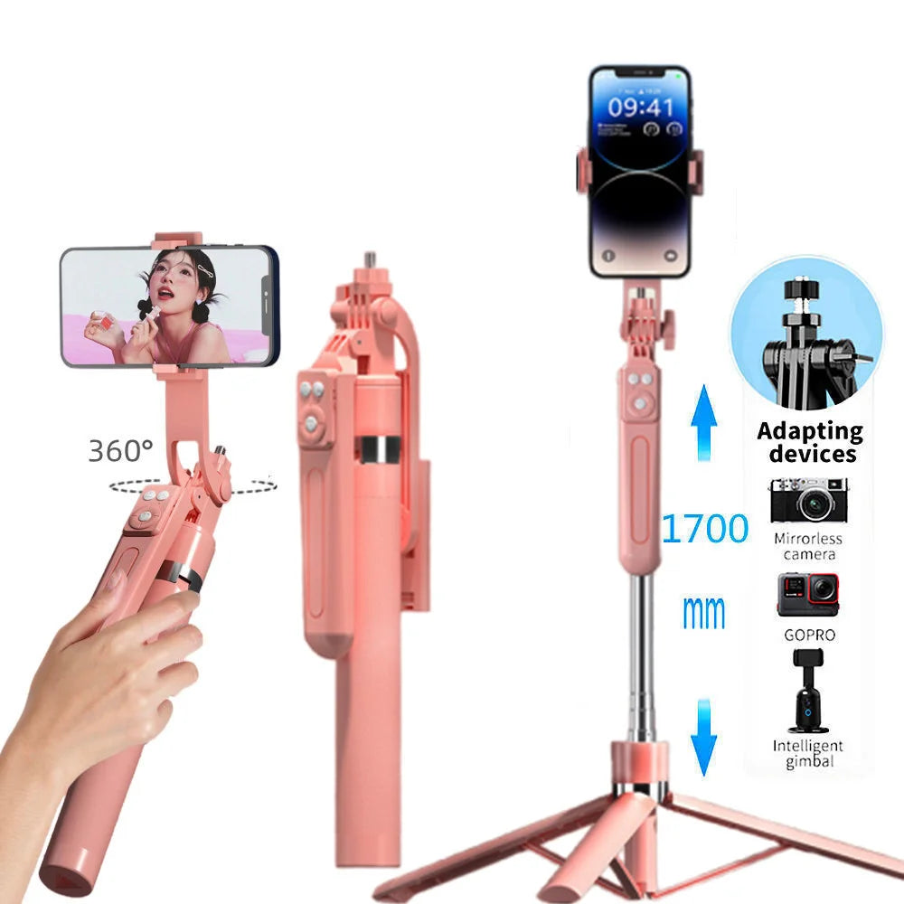 Selfie Stick Tripod with Bluetooth Remote