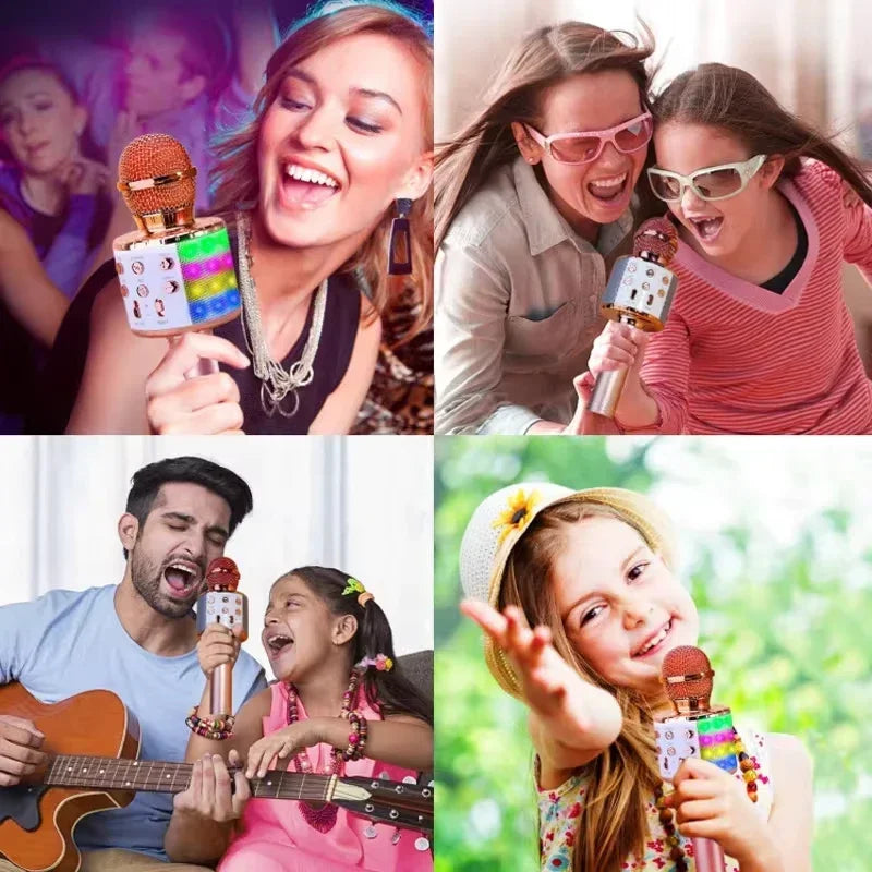 LED Karaoke Microphone for Kids