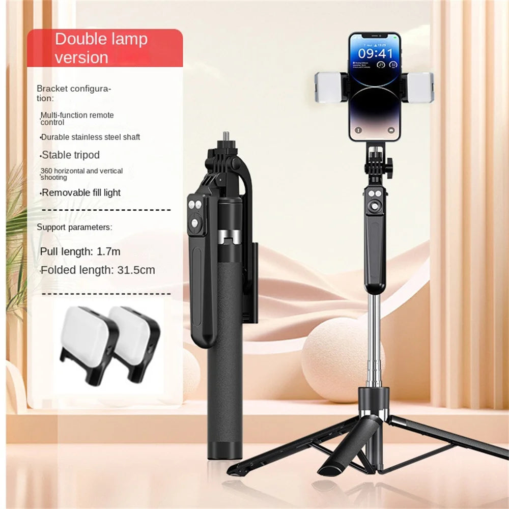 Selfie Stick Tripod with Bluetooth Remote