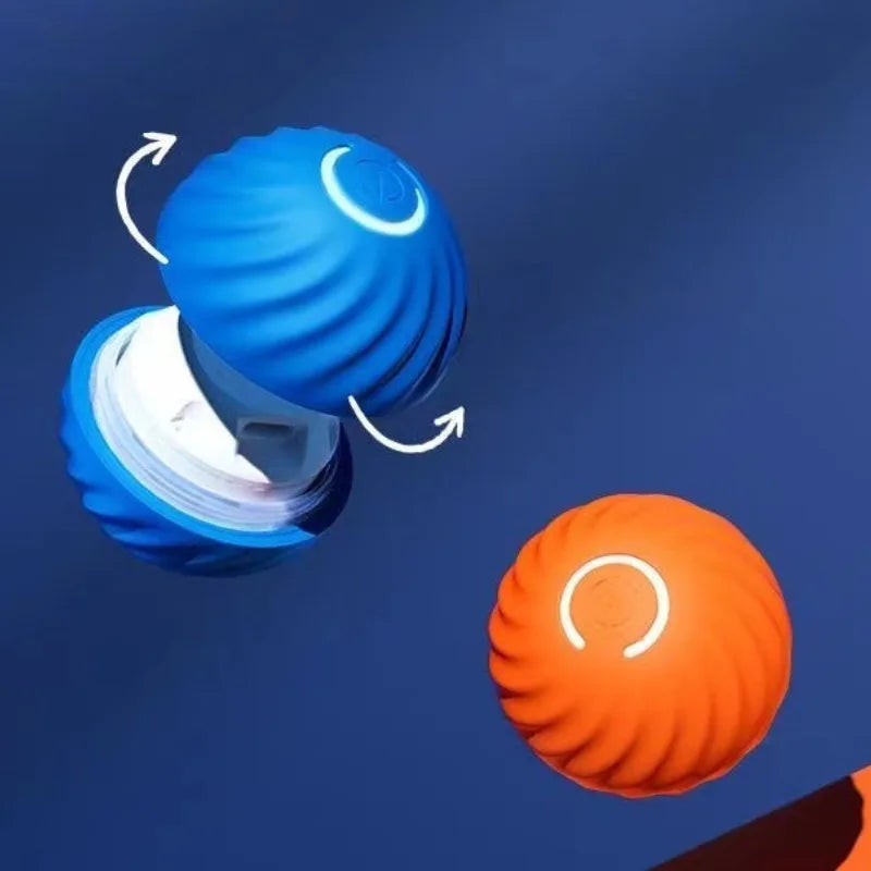 Automatic Rotating & Chew-Resistant Interactive Ball for Pets"