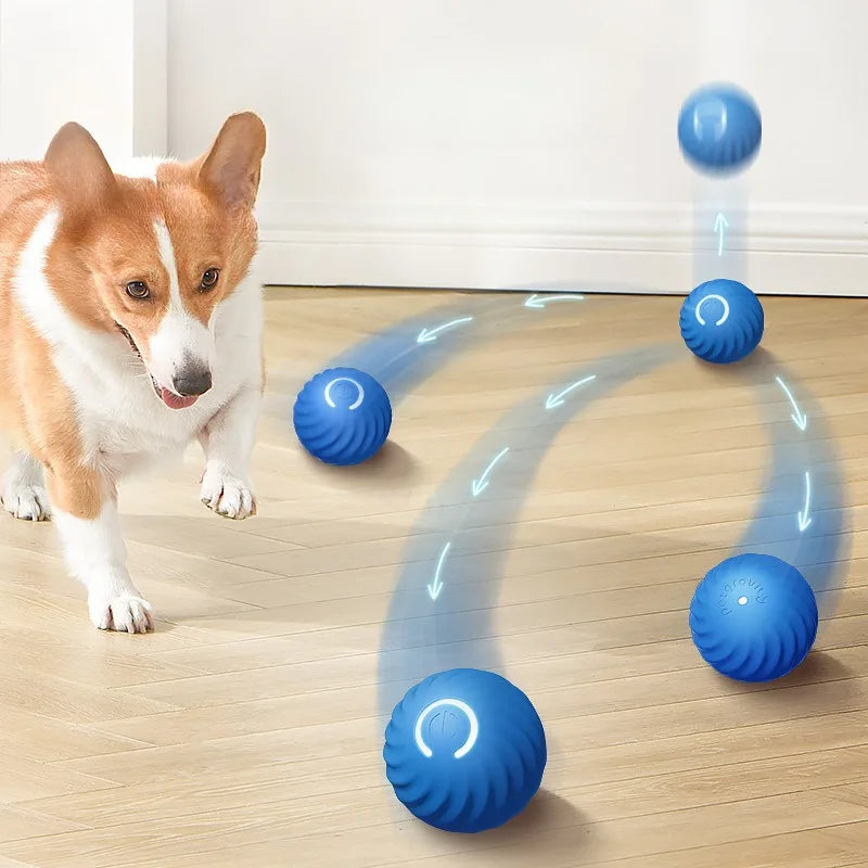 Automatic Rotating & Chew-Resistant Interactive Ball for Pets"