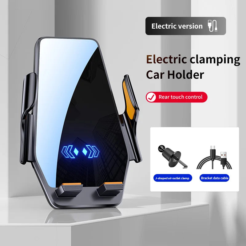 "Magnetic Car Mount with Fast Wireless Charging – 66W Phone Holder for Safe Driving"