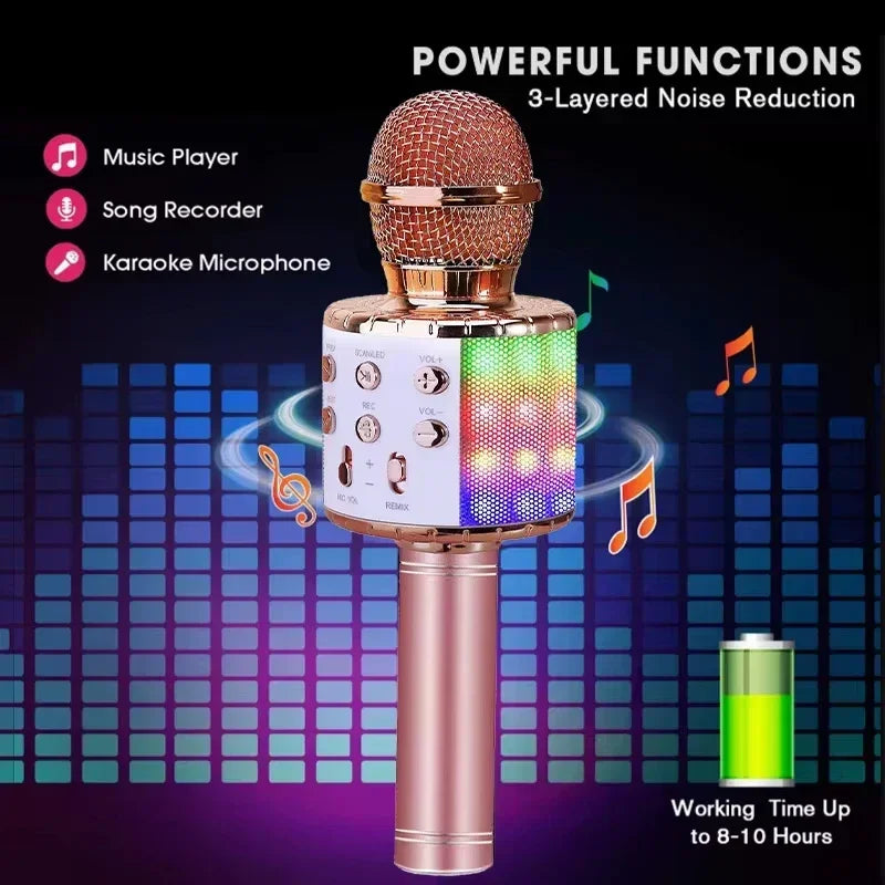 LED Karaoke Microphone for Kids