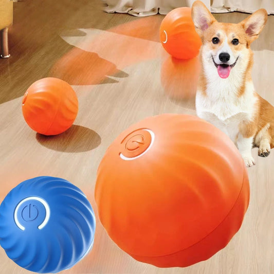 Automatic Rotating & Chew-Resistant Interactive Ball for Pets"