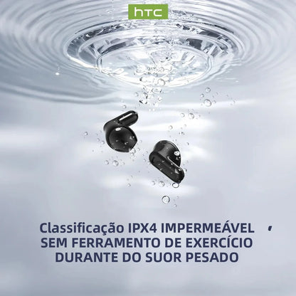 Ultra HD Sound HTC NE20 Wireless Earbuds – Bluetooth V6 Sports Headphones with AI Translator"
